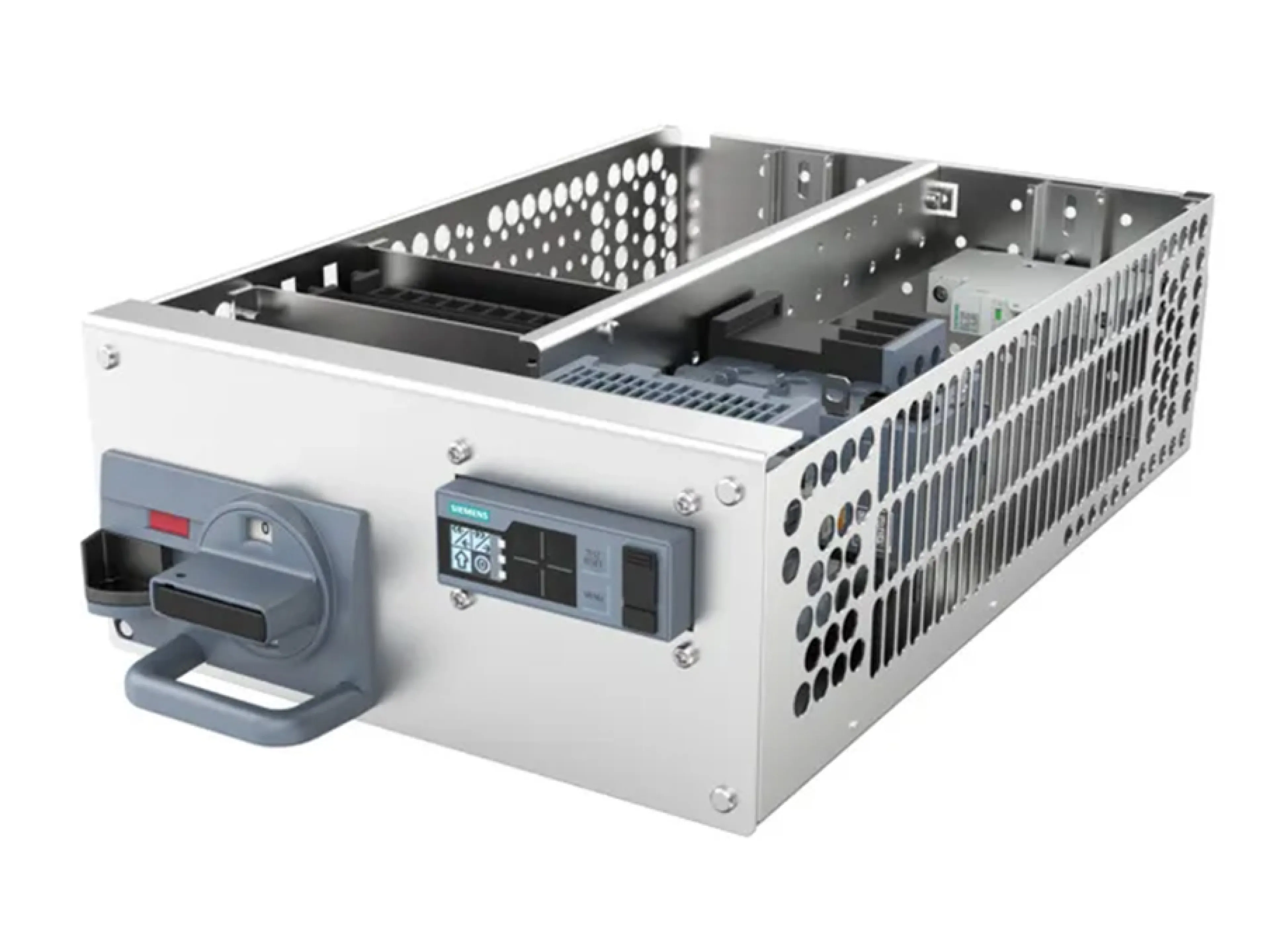 Motormanagement-System „Simocode M-CP“, verbaut im Einschub, Bild: Siemens Motormanagement-System „Simocode M-CP“, verbaut im Einschub