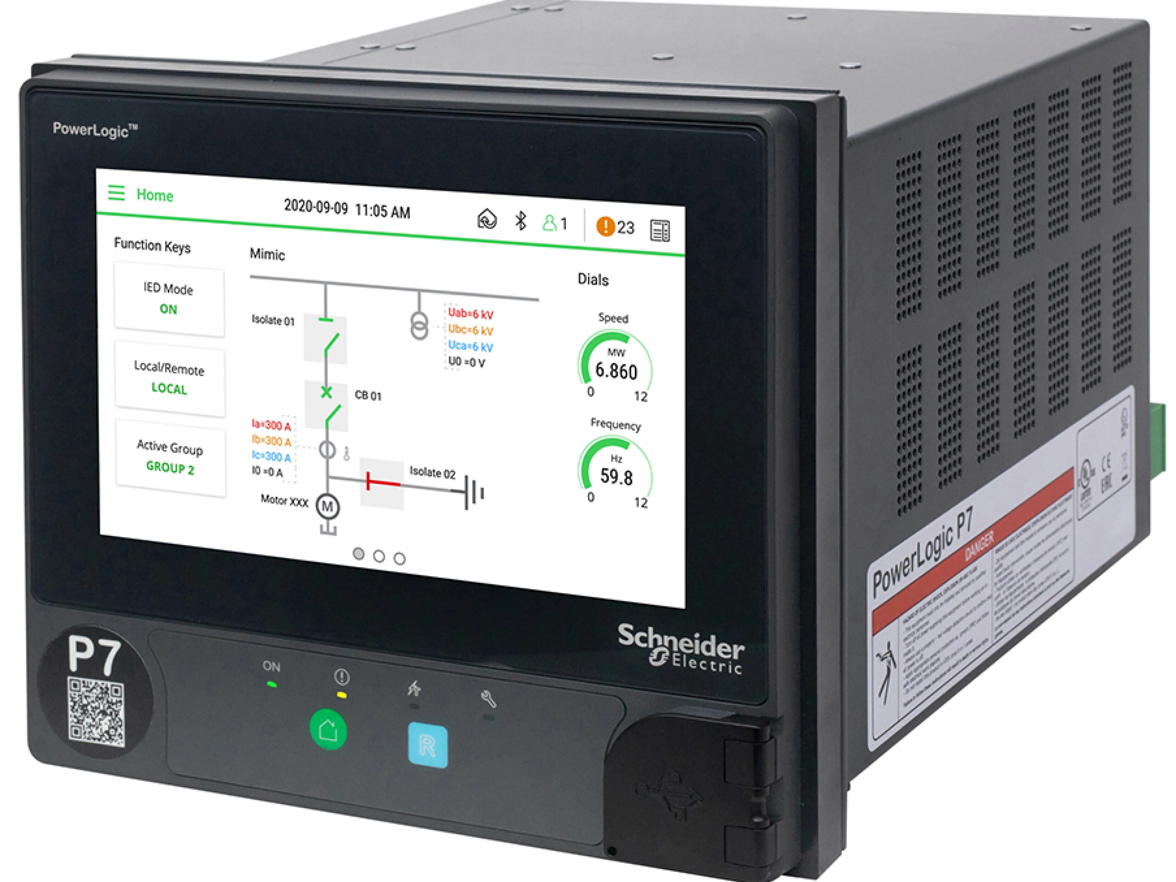 „PowerLogic P7“-Schutzgeräte-System als ganzheitliches Hard- und Softwarekonzept, Bild: Schneider Electric „PowerLogic P7“-Schutzgeräte-System als ganzheitliches Hard- und Softwarekonzept
