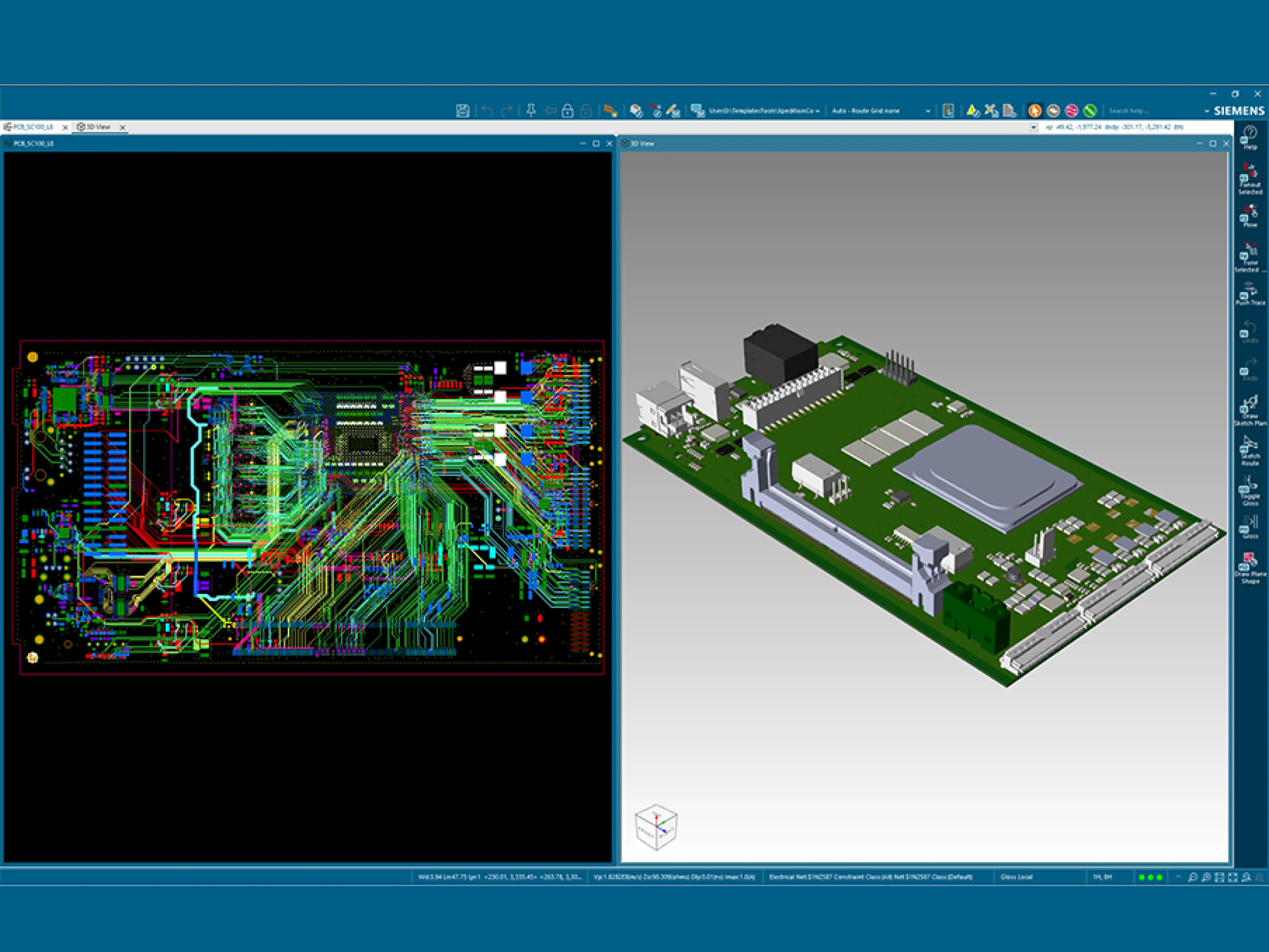 Die nächste Generation der Software von Xpedition wurde unter Berücksichtung eines modernen Nutzererlebnisses entwickelt, um komplexe PCB-Designprozesse zu vereinfachen, Lernkurven zu verkürzen und die Zeit bis zur Produktivitätsphase zu beschleunigen. Die verbesserte, KI-gestützte Benutzeroberfläche legt den Schwerpunkt auf Benutzerfreundlichkeit und Vereinheitlichung