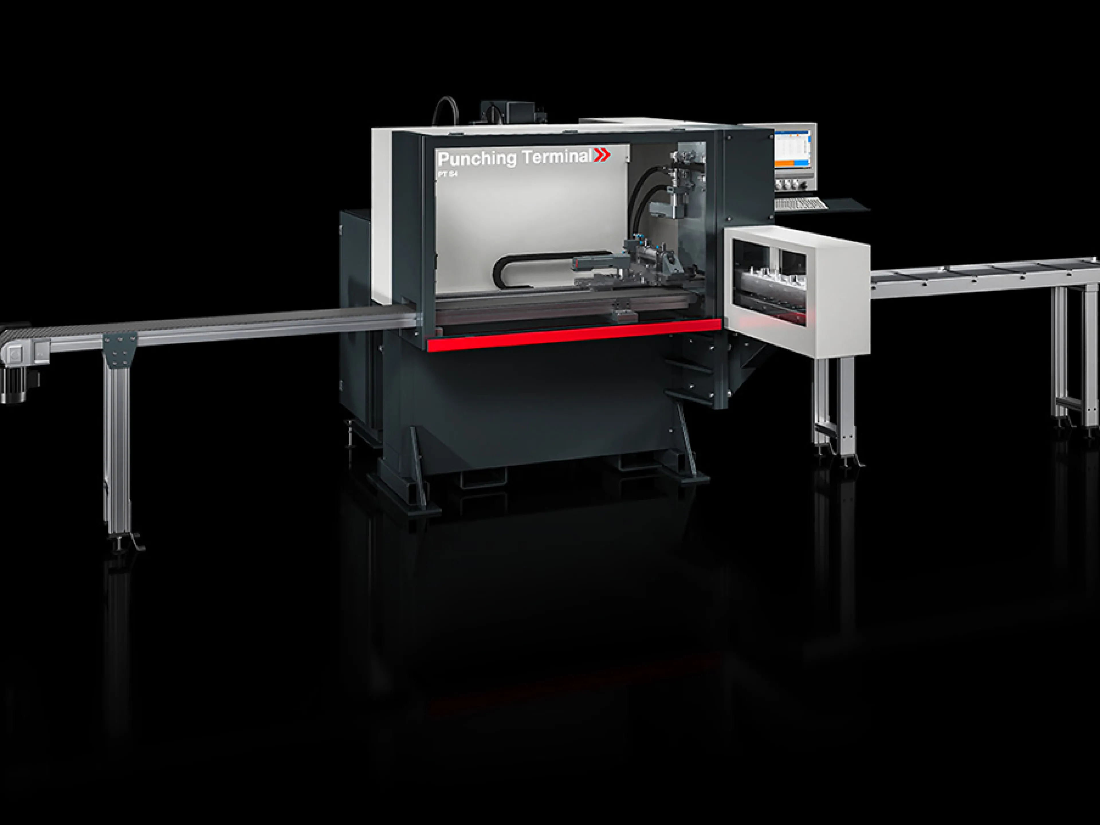 Das neue Punching Terminal „PT S4“ ermöglicht kleineren Schaltanlagenbauern einen einfachen Einstieg in die automatisierte Stromschienenbearbeitung, Bild: Rittal Das neue Punching Terminal „PT S4“ von Rittal Automation Systems ermöglicht kleineren Schaltanlagenbauern einen einfachen Einstieg in die automatisierte Stromschienenbearbeitung