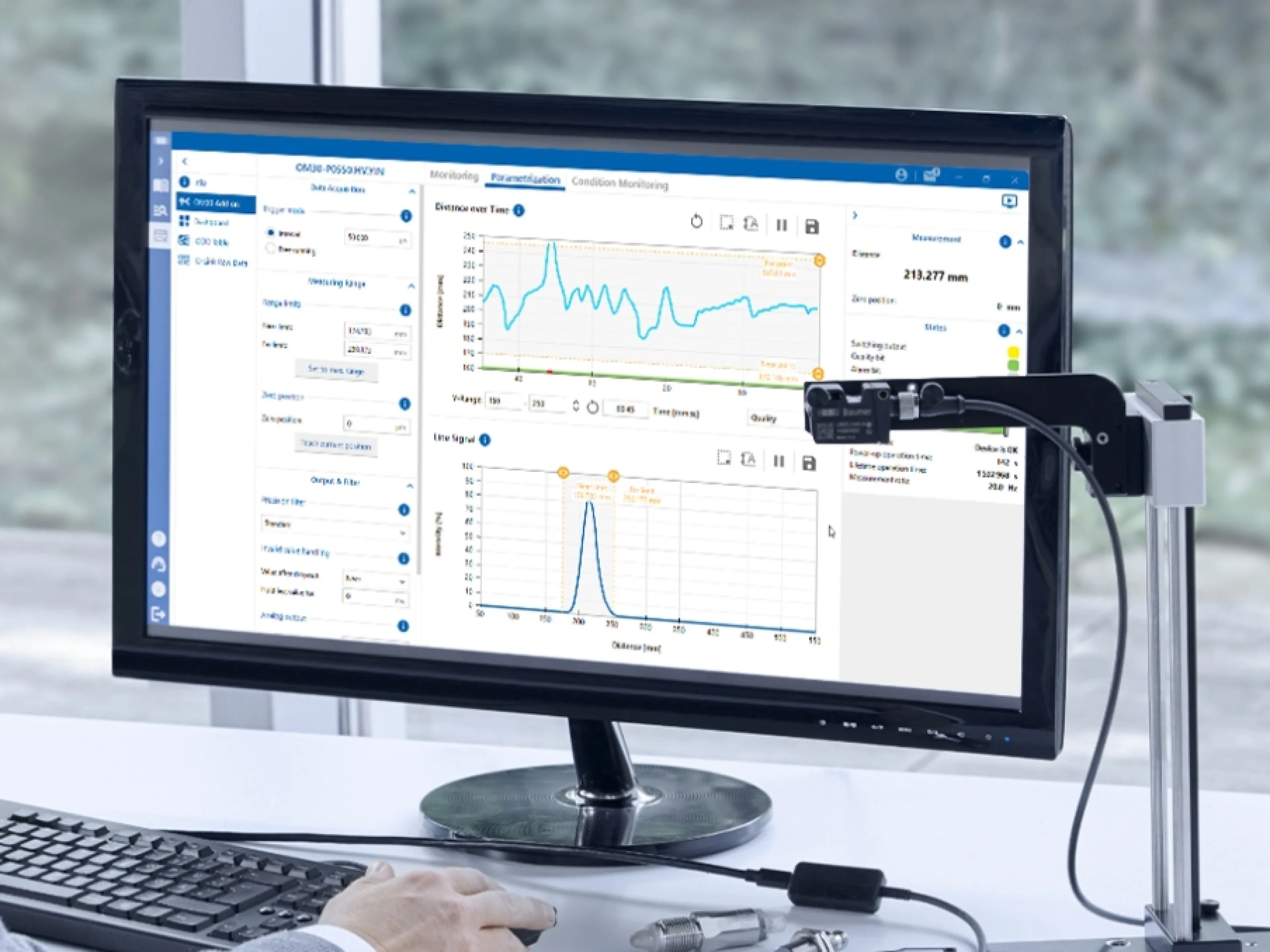 Die Kombination von smarten Sensoren und intuitiver Software wie der Baumer Sensor Suite macht Anwendern die Nutzung von IO-Link enorm einfach. Bild: BaumerDie Kombination von smarten Sensoren und intuitiver Software wie der Baumer Sensor Suite macht Anwendern die Nutzung von IO-Link enorm einfach.