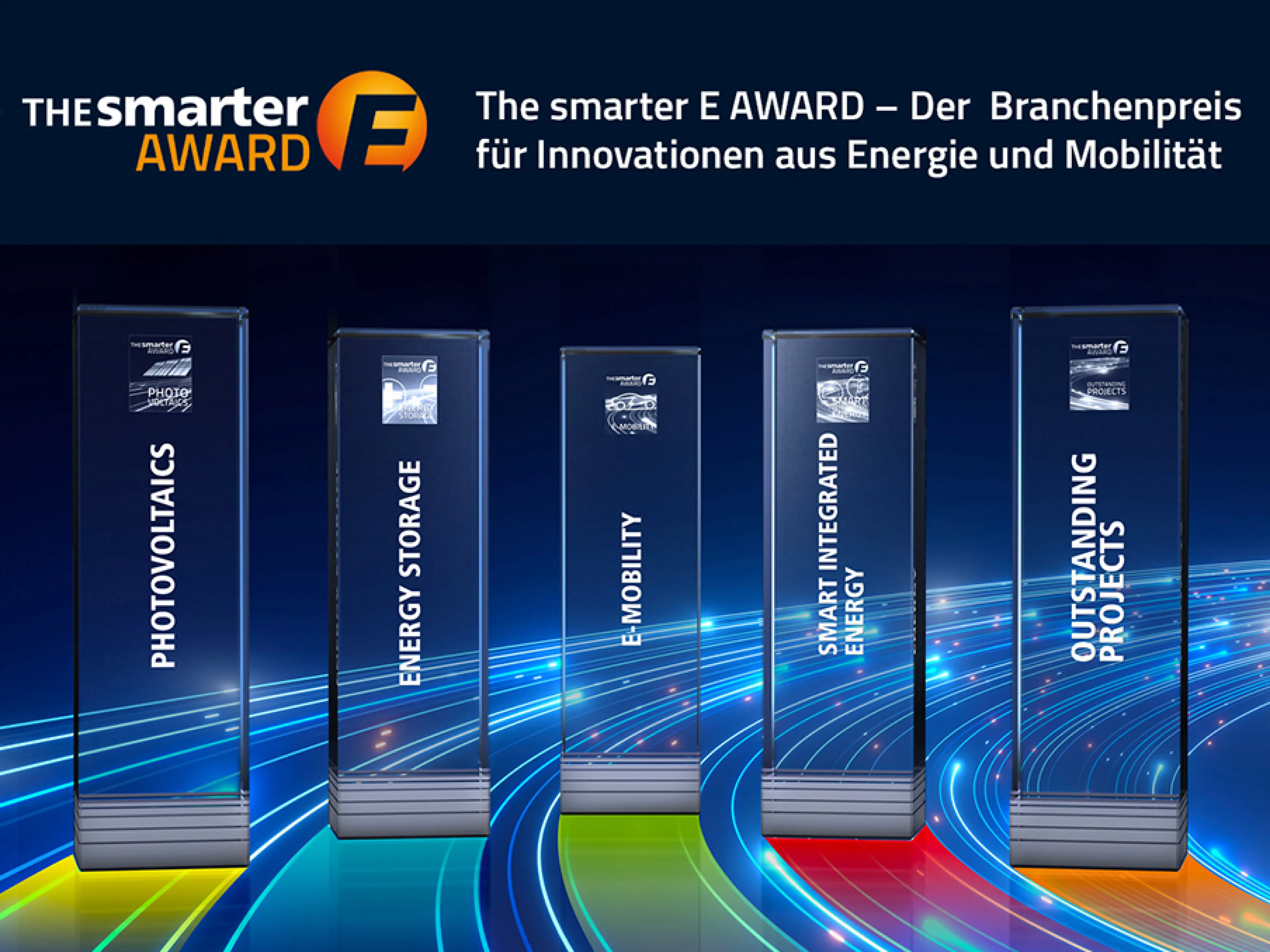 Die Finalisten des „The smarter E AWARD 2025" stehen in den fünf Kategorien fest, Bild: Solar Promotion Die Finalisten des „The smarter E AWARD 2025" stehen in den fünf Kategorien fest