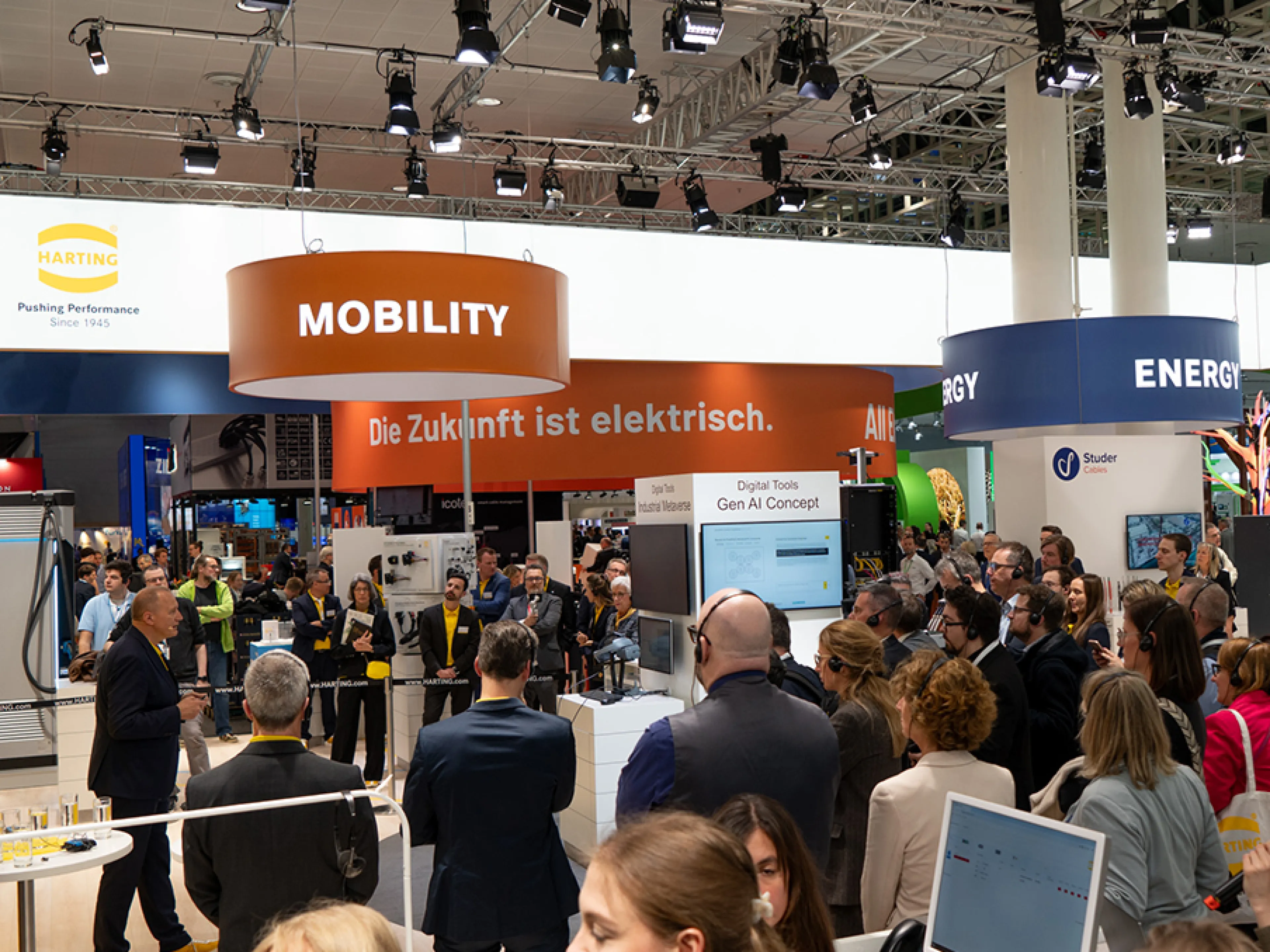 Harting hat auf der Hannover Messe 2025 seine Technologien für die All Electric Society vorgestellt, Bild: Harting Harting hat auf der Hannover Messe 2025 seine Technologien für die All Electric Society vorgestellt