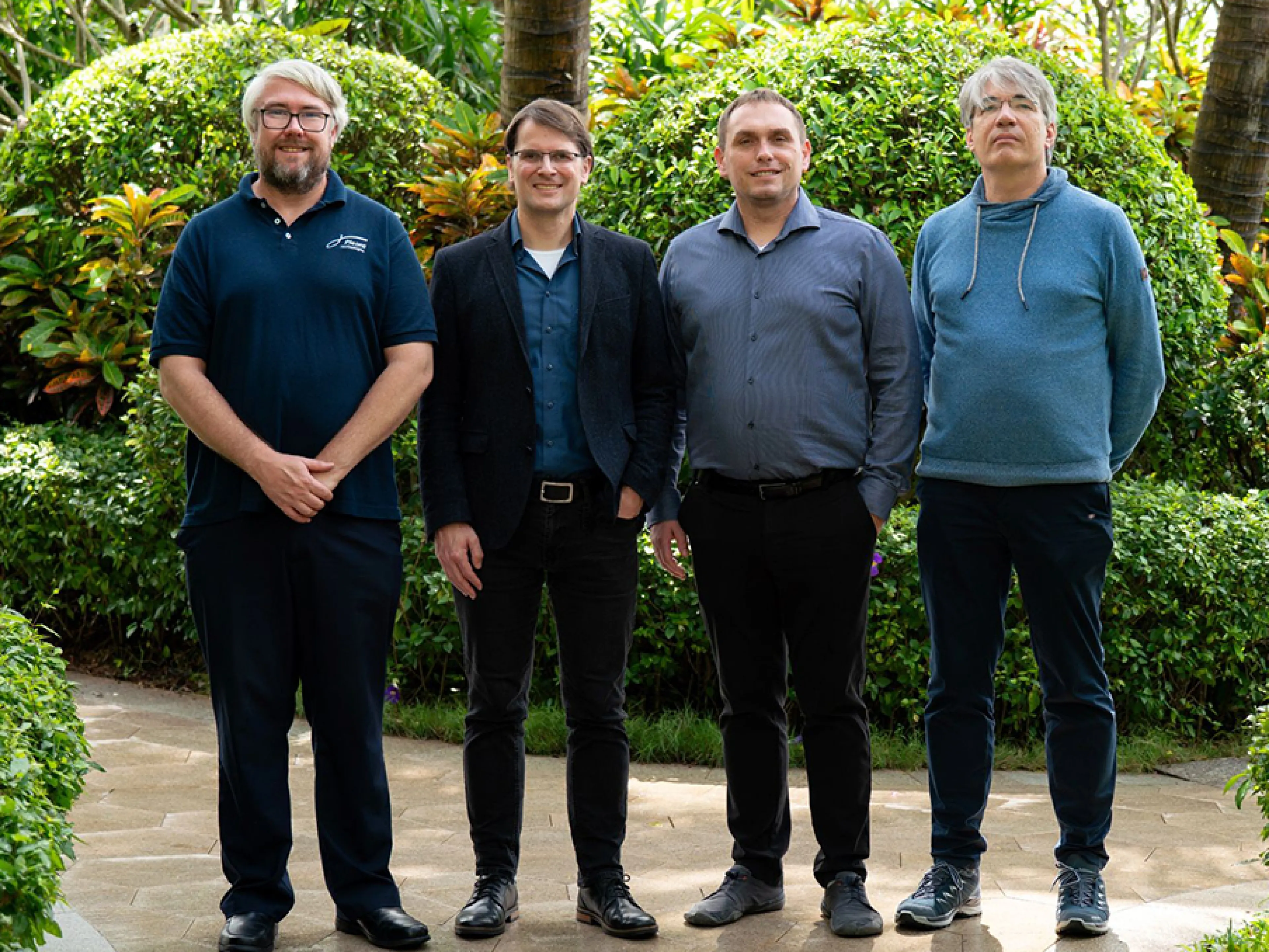 Das neue „GenICam“-Vorsitzenden-Team James Falconer, Michael Schmidt, Marcel Naggatz und Christoph Zierl, Bild: EMVA