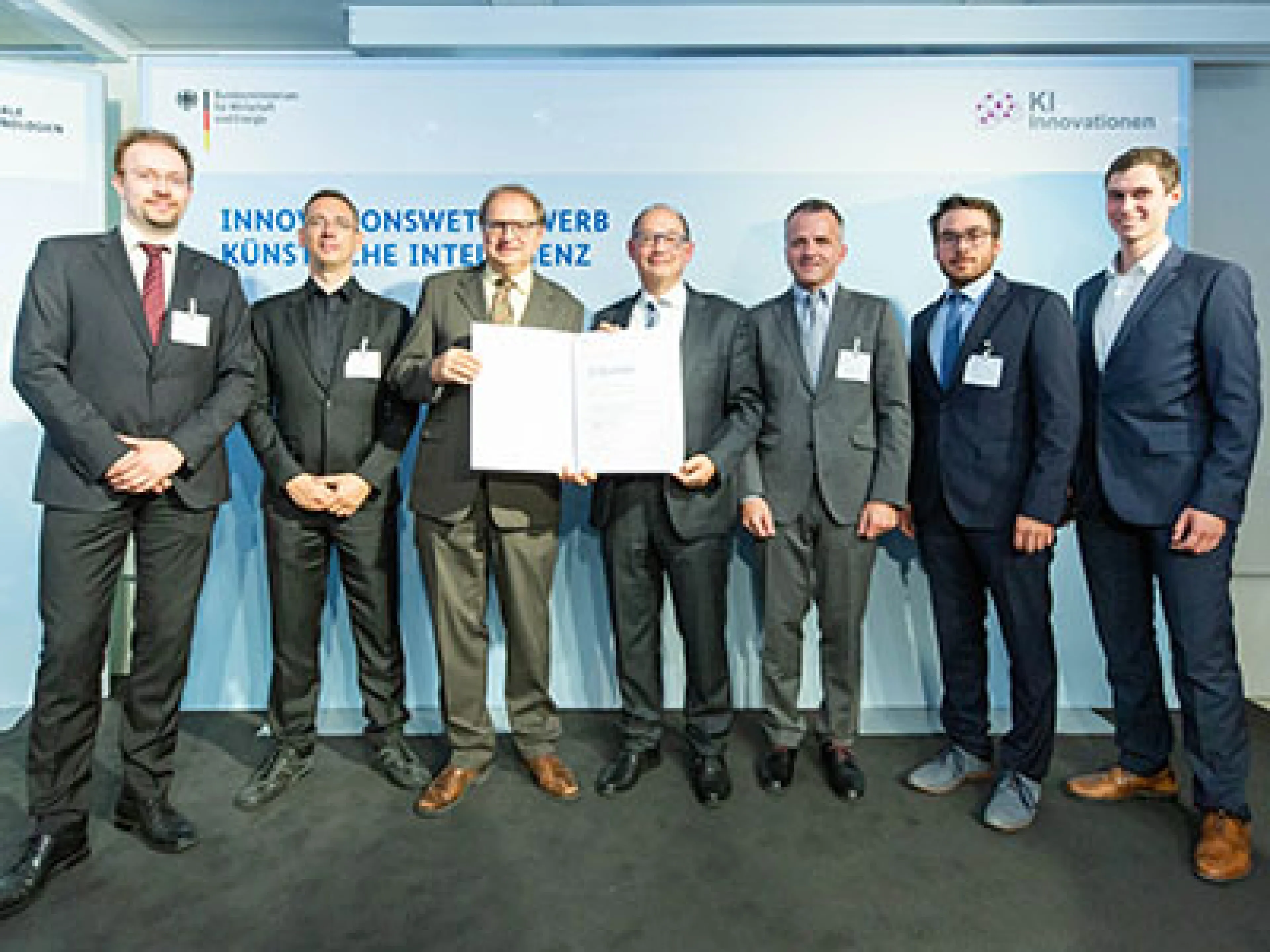 Auszeichnung des Speaker-Projekts beim KI-Innovationswettbewerb 2019