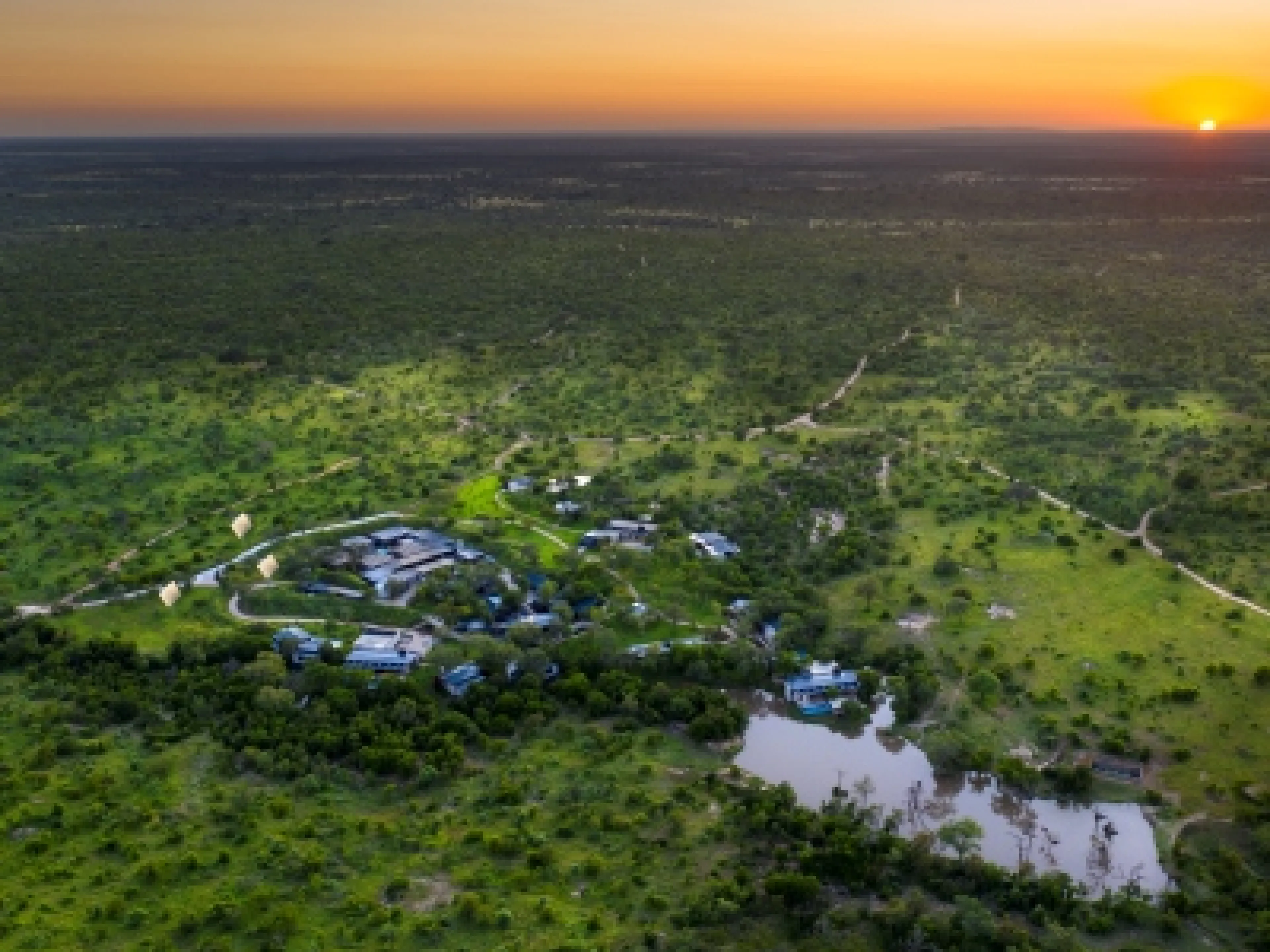 Die Cheetah Plains Lodge ist dank Sonnenenergie autark