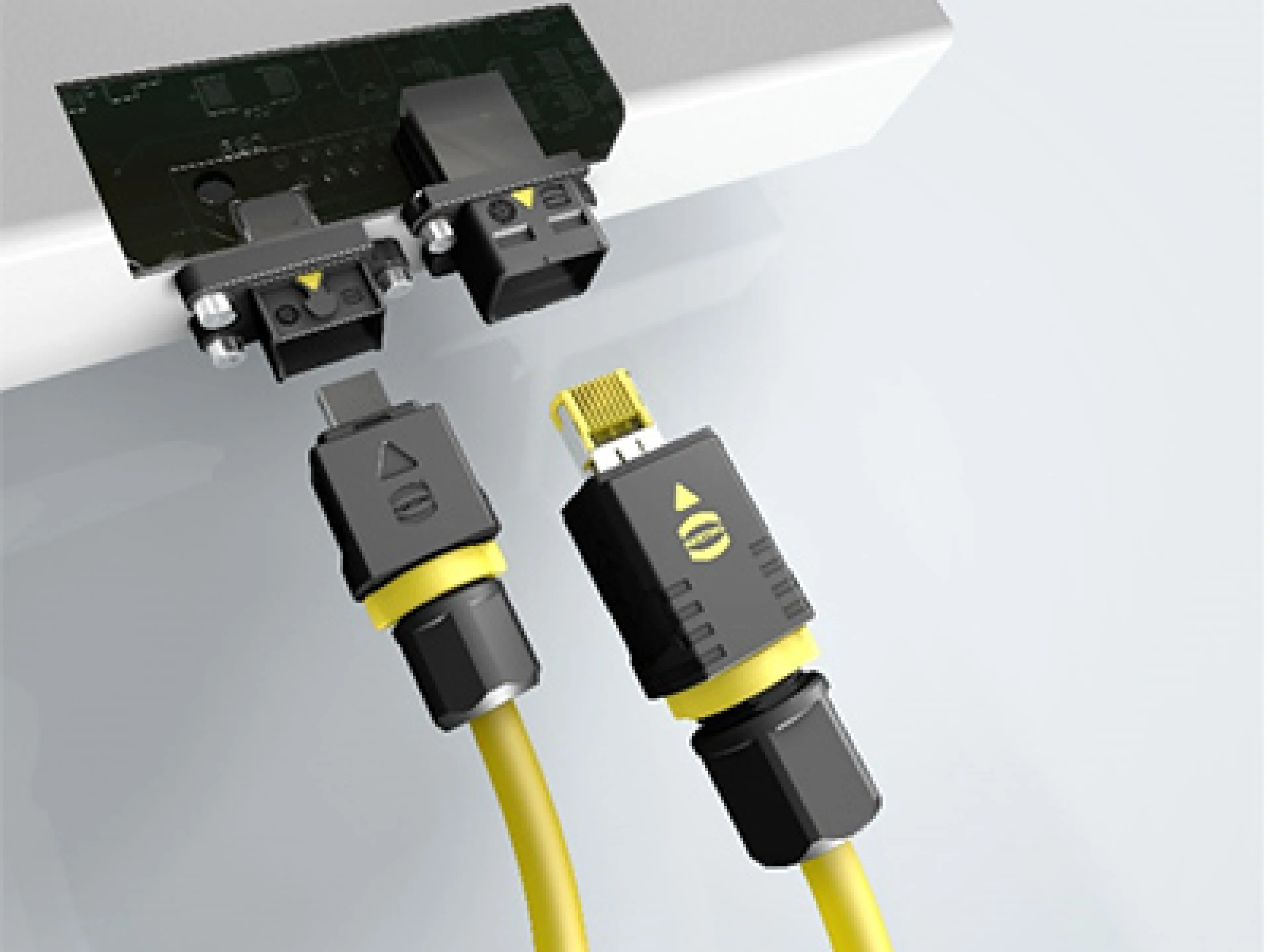 Der neue Steckverbinder „Mini Push-Pull ix Industrial“ ist 30 Prozent kürzer als der Harting Push-Pull „RJ45“