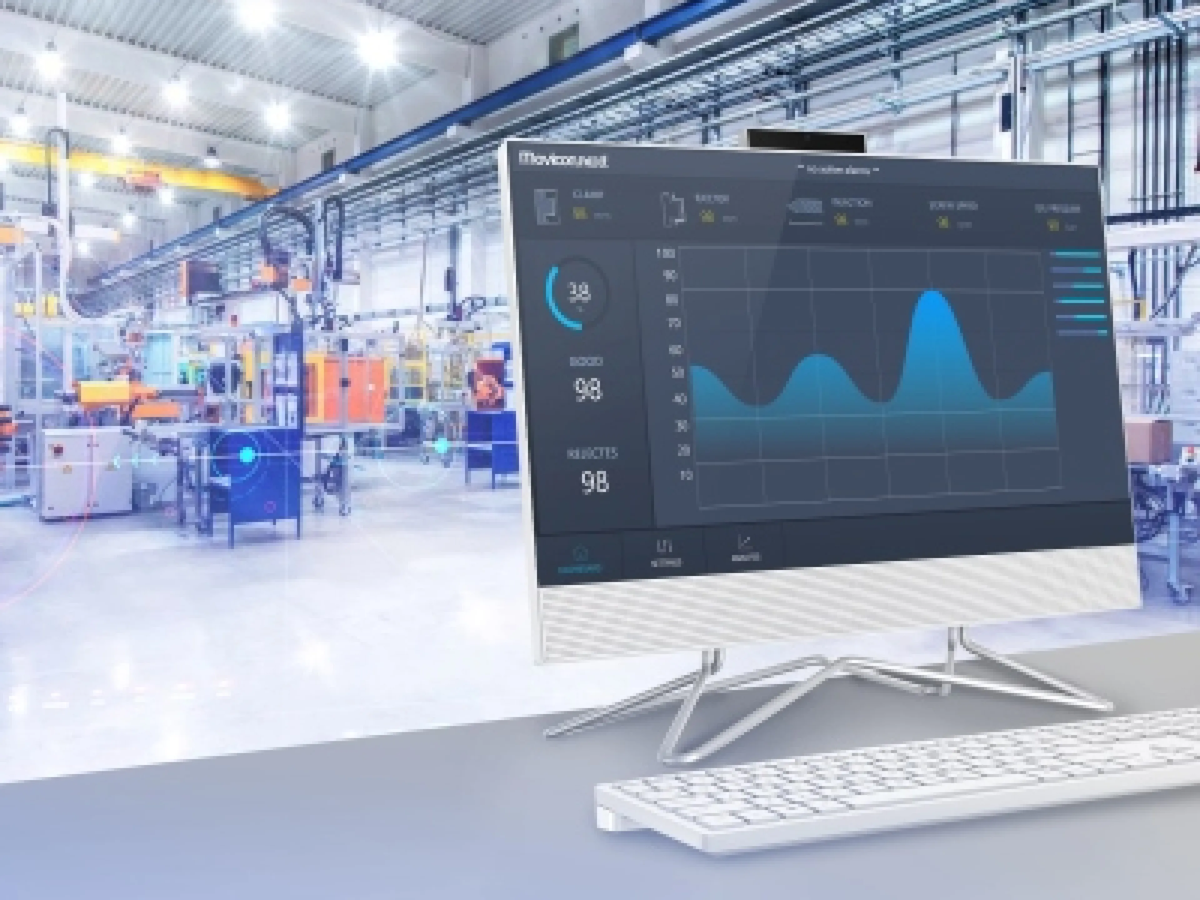 Movicon bietet moderne Grafiken und Benutzeroberflächen