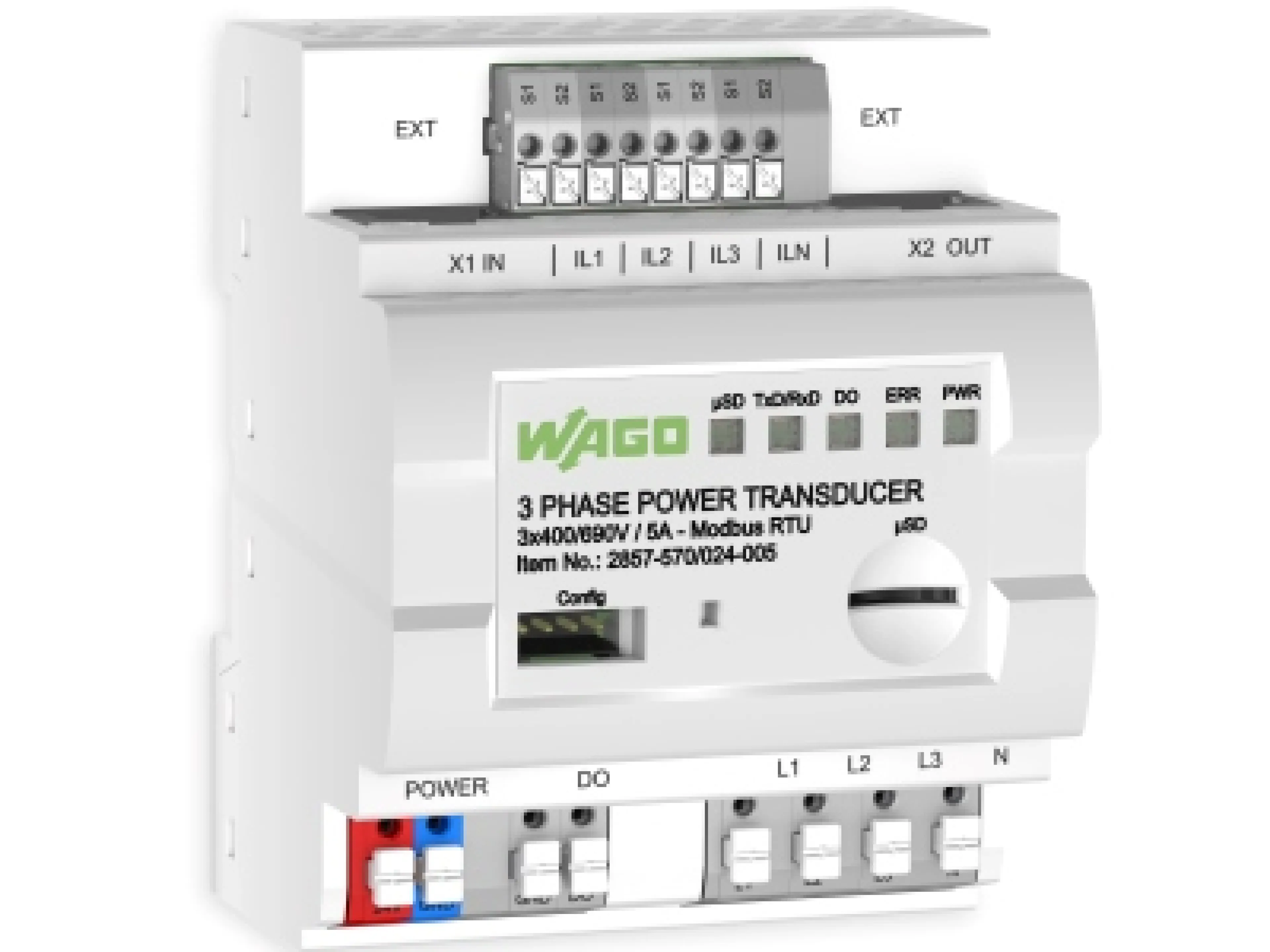 Mit dem neuen 3-Phasen-Leistungsmessumformer von Wago lassen sich elektrische Versorgungsnetze überwachen