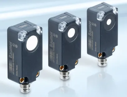 Der Ultraschallsensor mit „NexSonic“-Technologie kann auch in engen Bauräumen eingesetzt werden, Bild: Baumer Der Ultraschallsensor mit „NexSonic“-Technologie kann auch in engen Bauräumen eingesetzt werden