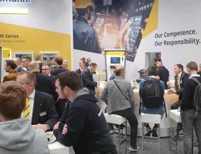 Intelligente und robuste Technologien für die Industrie zeigt Bachmann Electronic auf der SPS 2024 (im Bild der Messeauftritt von 2023), Bild: Bachmann Electronic Intelligente und robuste Technologien für die Industrie zeigt Bachmann Electronic auf der SPS 2024 (im Bild der Messeauftritt von 2023)