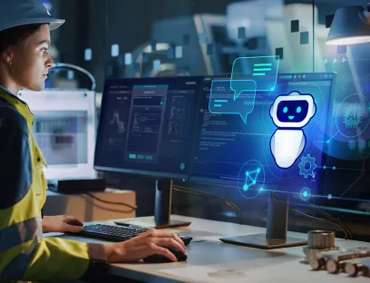 Mit dem Industrial Copilot können Unternehmen einfach Transparenz schaffen, Bild: Siemens Mit dem Siemens Industrial Copilot können Unternehmen einfach Transparenz schaffen