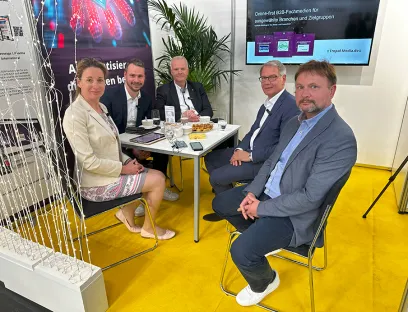 Gesprächsrunde über die All Electric Society auf der „The smarter E Europe 2025“