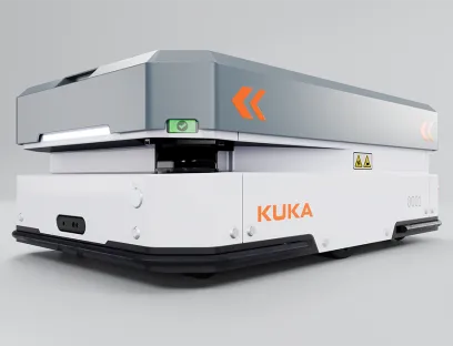 Zwei diagonal angebrachte Laserscanner am AMR sorgen in Kombination mit 3D-Kameras für einen 360-Grad-Schutz