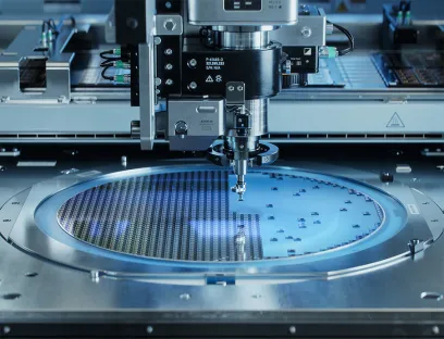 Halbleiterfertigung: Um den außergewöhnlichen Anforderungen und dem hohen Kostendruck in der Halbleiterindustrie zu begegnen, spielt die Automatisierung eine Schlüsselrolle