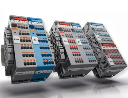 Potentialverteilerklemmen von  Conta-Clip verhindern Fehlverdrahtungen