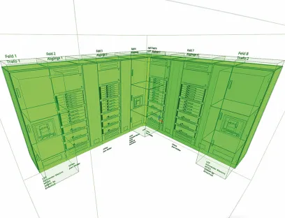 Realitätsnahe 3D-Modelle aus dem Online-Schaltanlagen-Konfigurator ermöglichen eine durchgängige Weiterverarbeitung in Planung, BIM und Fertigung