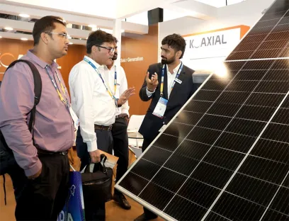 Viele interessierte Besucher auf der Intersolar India, seit 2009 ein fester Treffpunkt der Branche in Indien
