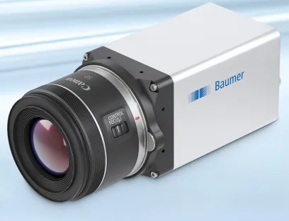 Industriekameras mit integriertem Canon RF-Mount bieten hohe Leistung in einem kompakten Gerät. Blende und Fokus werden direkt über die Kamera gesteuert