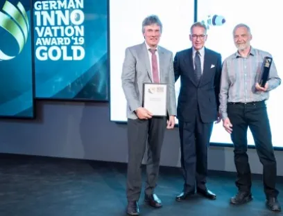  Für ABB ist es eine Ehre vom German Design Council diese Anerkennung für ihre zukunftsweisende nicht-invasive Temperaturmesstechnik zu erhalten