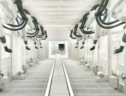 ABB Robotics liefert moderne umweltschonende Lackierlösungen für Saic Volkswagen und unterstützt damit den Bau des ersten Werks für so genannte New Energy Vehicles (NEV) des Automobilherstellers, Bild: ABB ABB Robotics liefert moderne umweltschonende Lackierlösungen für Saic Volkswagen