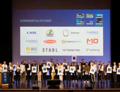 Die Award Gewinner der „The smarter E Europe 2022“ vom 10. Mai 2022, Bild: Solar Promotion Die Award Gewinner der „The smarter E Europe 2022“ vom 10. Mai 2022
