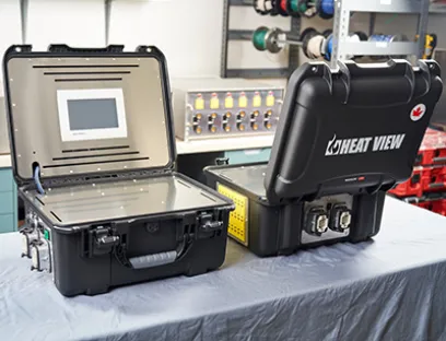 Kompaktes Wärmebehandlungssystem verpackt einen 24-Kanal-Heizcontroller in eine robuste und kompakte Kofferlösung, Bild: Beckhoff Wärmebehandlungssystem Conpak von Heat View mit integrierter Beckhoff Steuerung