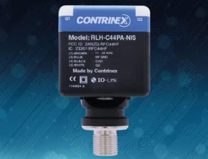 Die neuen RFID-IO-Link-Schreib-/Leseköpfe von Contrinex: schnellere Datenübertragung, „Automatic-Modus“ und bewährt robuste IP68/IP69K-Ausführung, Bild: Contrinex Die neuen RFID-IO-Link-Schreib-/Leseköpfe von Contrinex