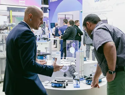 Reges Besucherinteresse für Mess-, Prüf- und Auswertetechnik auf der Control 2024, Bild: P. E. Schall Control 2024