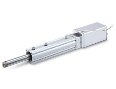 Die elektrischen Antriebe der Serie Ley-X8 überzeugen durch die hohen Schutzstandards IP65 und IP67, sorgen für zusätzliche Prozesssicherheit dank batterielosem Absolut-Encoder und bauen dabei auf die zuverlässige und leistungsstarke Technik der etablierten elektrischen Zylinder der Serie Ley, Bild: SMC Deutschland Die elektrischen Antriebe der Serie Ley-X8 überzeugen durch die hohen Schutzstandards IP65 und IP67