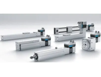 Einfache Bewegungsaufgaben elektrisch realisieren und dabei über IO-Link intelligent in Steuerungen und bis in die Cloud kommunizieren, Bild: Festo Einfache Bewegungsaufgaben elektrisch realisieren und dabei über IO-Link intelligent in Steuerungen und bis in die Cloud kommunizieren