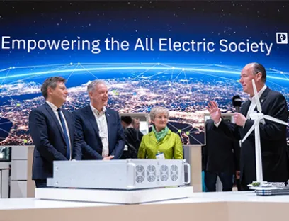 All Electric Society Area auf der Hannover Messe soll Wege in die klimaneutrale Industriegesellschaft zeigen, Bild: Deutsche Messe All Electric Society Area auf der Hannover Messe