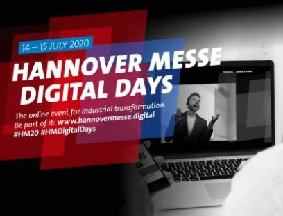 Die industrielle Transformation mit ihren Megathemen Digitalisierung, Individualisierung, Klimaschutz und Demographischer Wandel setzt sich trotz der Corona-Krise ungebremst fort und steht im Mittelpunkt der Hannover Messe Digital Days. Dieses neue zweitägige Digital-Event gibt einen Überblick über die aktuellen Entwicklungen in den Bereichen Industrie, Energie und Logistik und bietet Orientierung für die Zeit während und nach der Krise, Bild: Deutsche Messe Hannover Messe Digital Days 2020 feiern Premiere