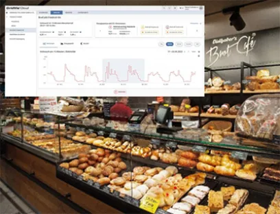 Die Energiemonitoring-Plattform „GridVis Cloud“ von Janitza im Einsatz bei der Bäckerei & Mühle Eberhard Vielhaber, Bild: Janitza Die Energiemonitoring-Plattform „GridVis Cloud“ von Janitza im Einsatz bei der Bäckerei & Mühle Eberhard Vielhaber