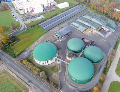 Mit dem Kauf einer Biogas-Anlage in Espelkamp investiert Harting in die unabhängige Gas- und Wärmeversorgung für Produktionssicherheit, Bild: Harting Biogasanlage in Espelkamp von Harting