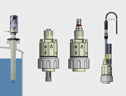 Der Sensoradapter für die Eintaucharmatur „ARD75“ hat eine Schleusenfunktion, durch die eine Reinigung des Sensors getrennt vom Prozess erfolgen kann