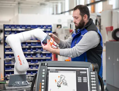 Auf der Automatica wird die komplette Cobot-Produktfamilie für Traglasten von drei bis 15 Kilogramm vorgestellt, Bild: Kuka Kuka Cobot