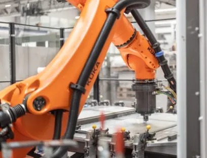 Roboterbasierte FSW-Technologie ist besonders für 3D-Schweißen geeignet, Bild: Kuka Roboterbasierte FSW-Technologie ist besonders für 3D-Schweißen geeignet