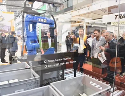 Über 1.500 Unternehmen stellen auf der Logimat 2024 ihre jüngsten Produktneuheiten für die Intralogistik vor, Bild: Euroexpo Messe und Kongress Logimat 2024