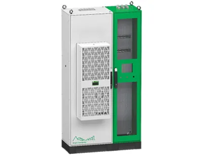 Klimagerät von Schneider Electric für energieeffiziente Klimatisierung im Schaltschrank