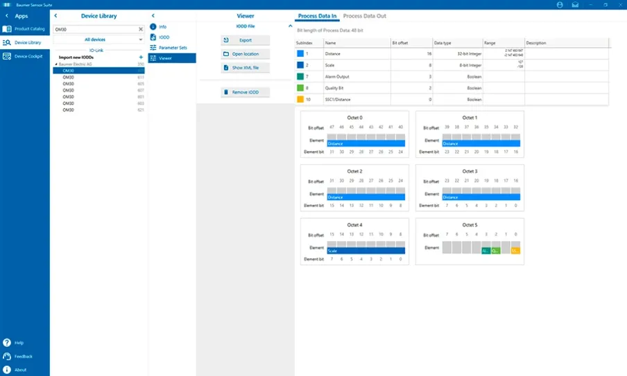 Der Process Data Viewer in der BSS macht die Zyklusdatenstruktur einfach zugänglich.