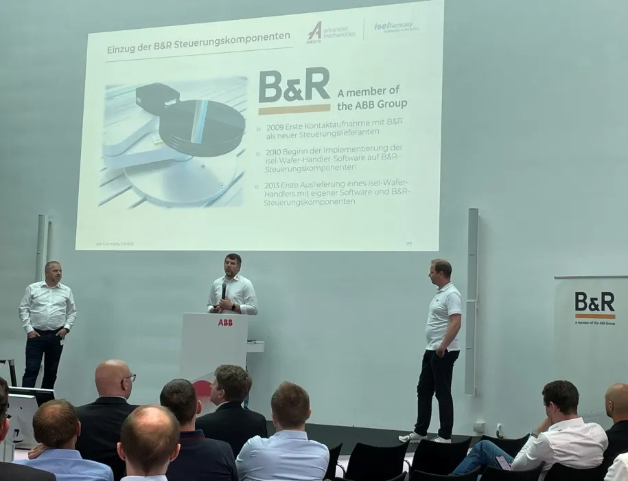 Vertreter von Isel Germany berichten über die erfolgreiche Zusammenarbeit mit B&R.