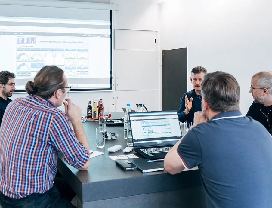 Vor-Ort-Auditierung der Gridvis-Software bei der Marburger Tapetenfabrik