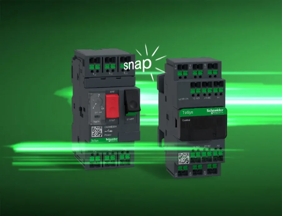 TeSys Deca Snap-In von Schneider Electric, Bilder: Schneider Electric  TeSys Deca Snap-In von Schneider Electric.