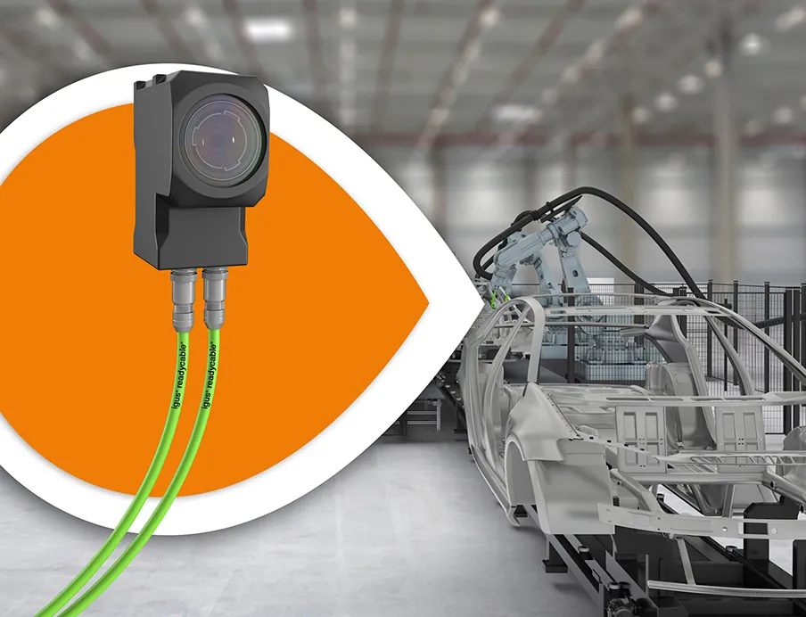 Igus erweitert „readycable" Portfolio mit neuen Leitungen für industrielle Kameratechnik, Bild: Igus Igus erweitert „readycable" Portfolio mit neuen Kameraleitungen für industrielle Kameratechnik