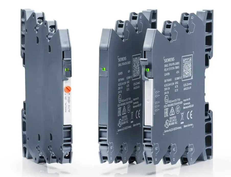 Das neue Koppelrelais bietet drei vielseitige Varianten für unterschiedliche industrielle Anforderungen, Bild: Siemens Das neue Koppelrelais von Siemens bietet drei vielseitige Varianten für unterschiedlichste industrielle Anforderungen