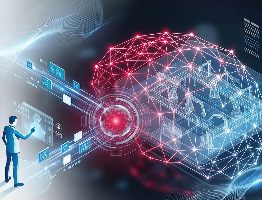 Digitales KI-Assistenzsystem „Industrial Engineer“ von German Edge Cloud (KI-generiert)