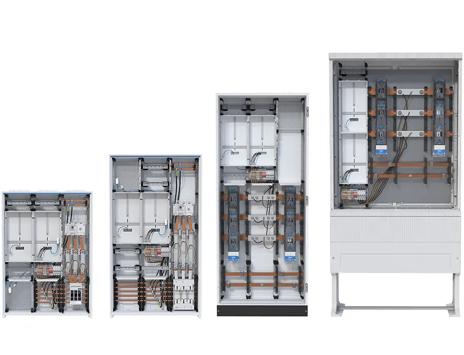 Energieverteilung: Die Hager Wandleranlagen für den Innen- und Außenbereich entsprechen der novellierten Anwendungsregel VDE-AR-N 4100, die die technischen Anforderungen für Planung, Errichtung, Anschluss und Betrieb elektrischer Anlagen am Niederspannungsnetz definiert