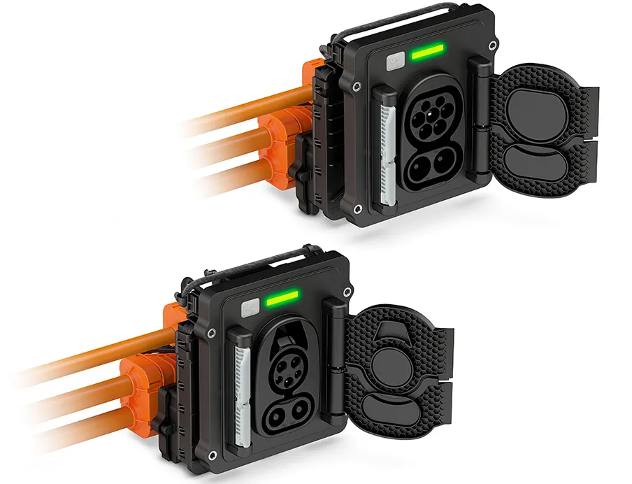 Weltneuheit im High Power Charging: Phoenix Contact integriert erstmals die Ladesteuerung direkt in ein CCS-Inlet
