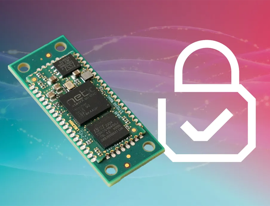 Cybersecurity für industrielle Kommunikation: Embedded-Modul „netRAPID 90IC“ für sichere industrielle Kommunikation